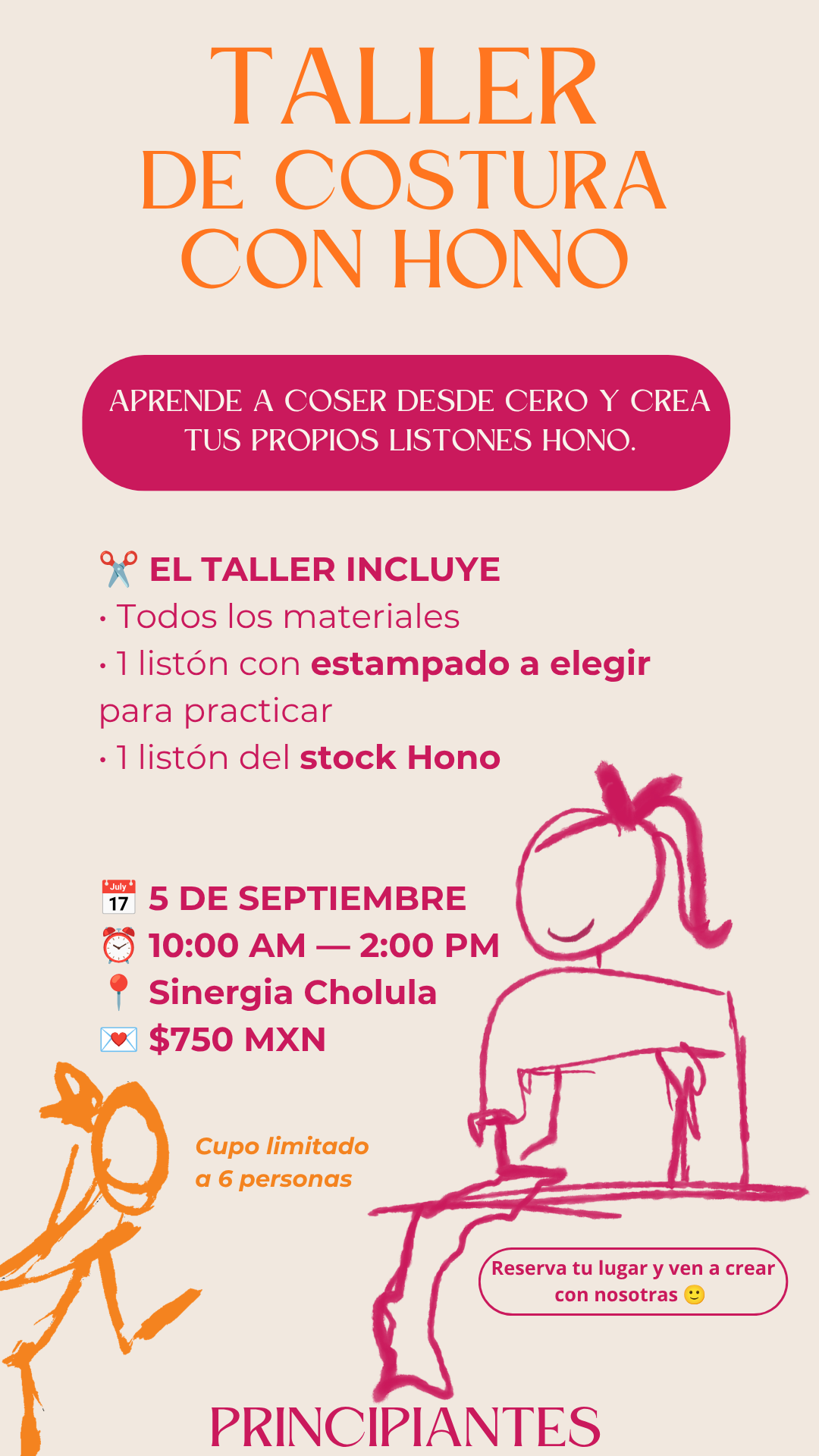 Taller de costura para principiantes