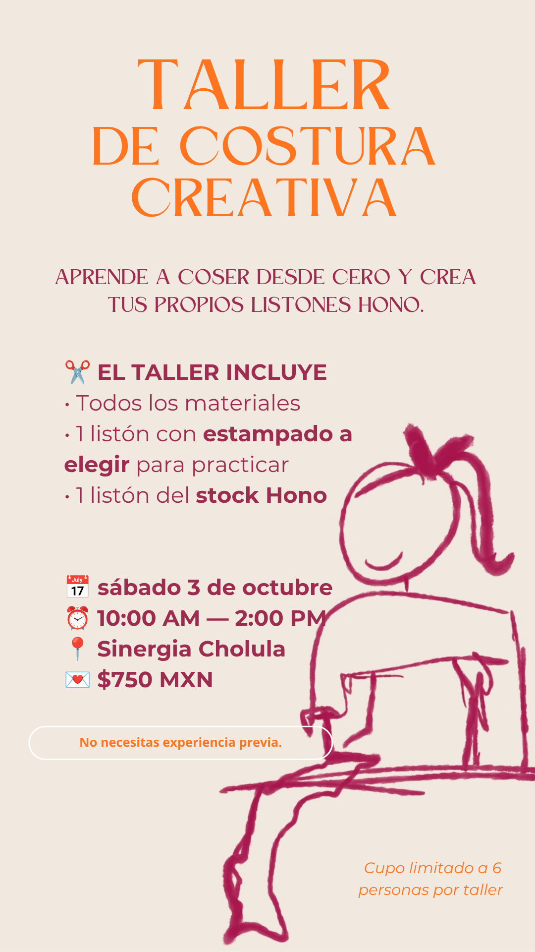 Taller de costura para principiantes
